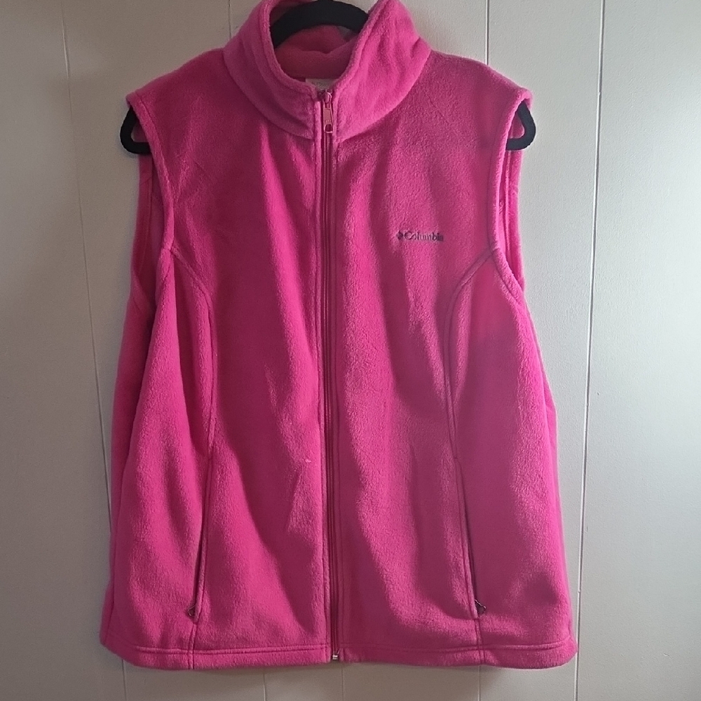Columbia Kids Bright Pink Fleece Vest
